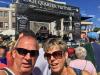 Dennis & Maureen send greetings from New Orleans QuarterFest - Lynn Drury playing on the Jack Daniels stage.